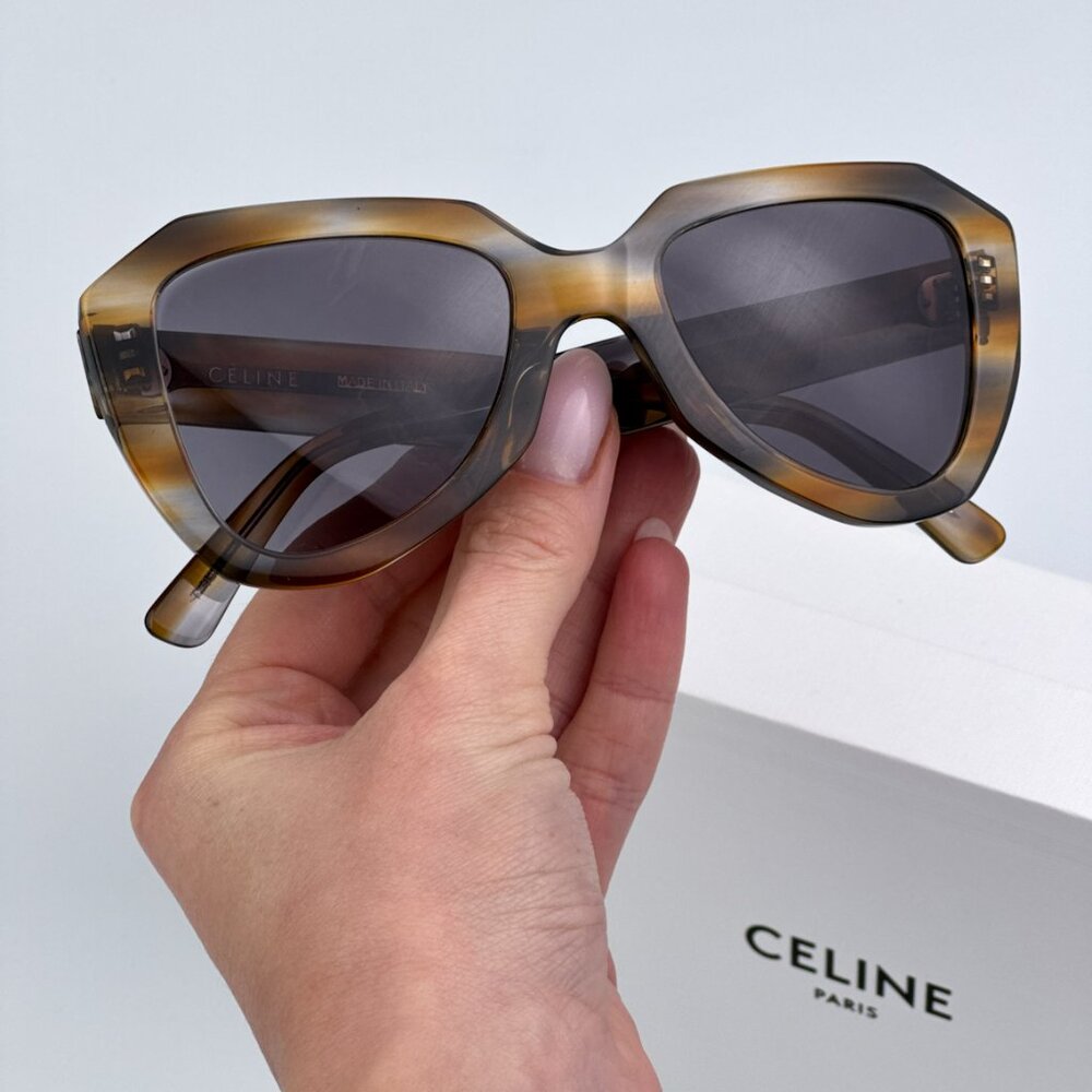 Celine CL40046U 55A BRAND NEW Sunglasses Havana Smoke Photochromatic Women - Picture 4 of 11